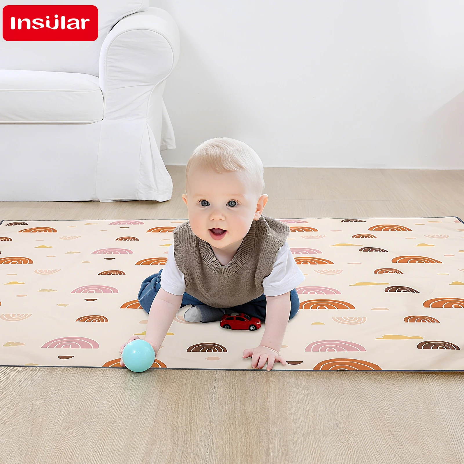 Baby Nursery Mat - INSULAR Kids Educational Mattress Foldable Baby