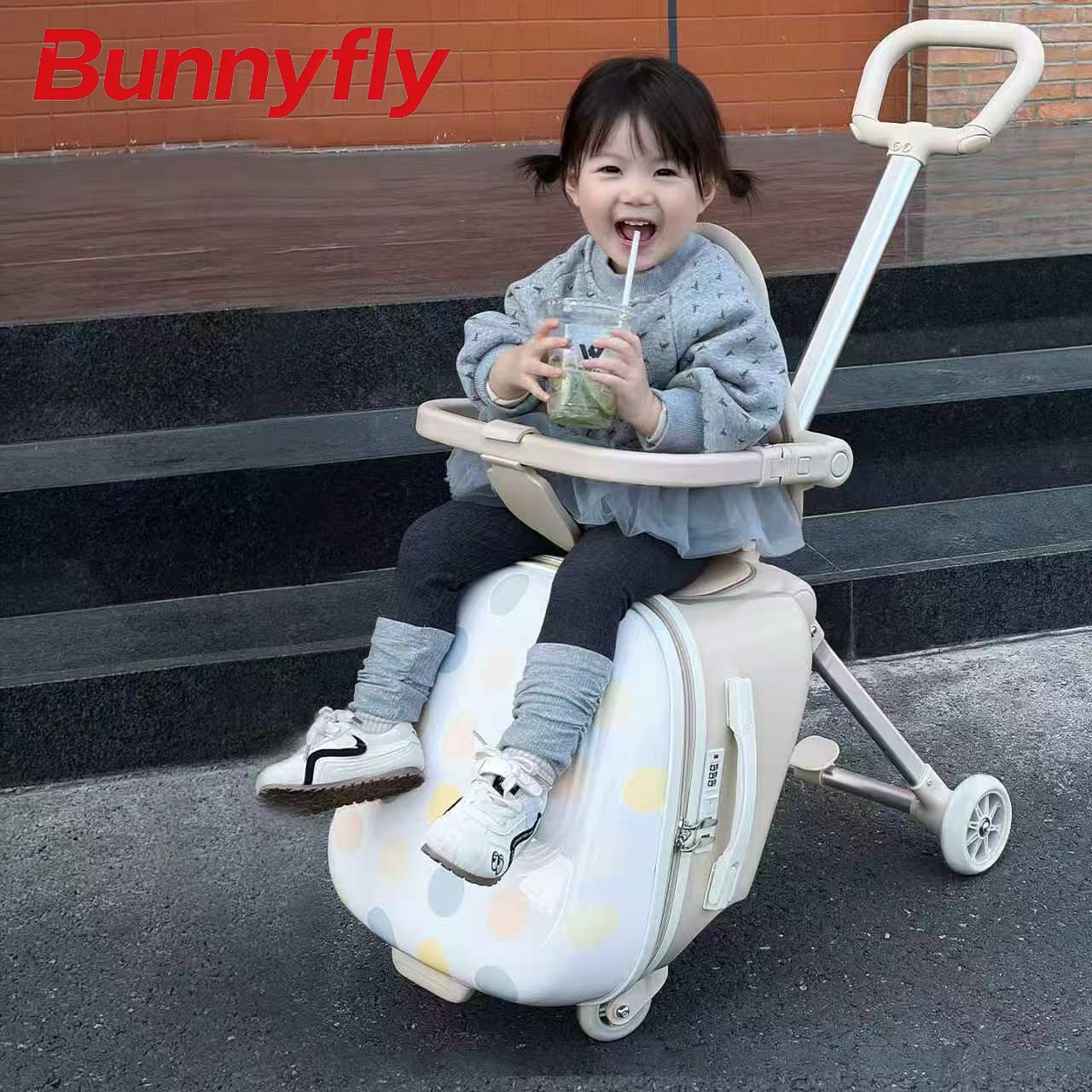 Baby Nursery Trolley - Bunnyfly 20-Inch Children's Luggage Case with