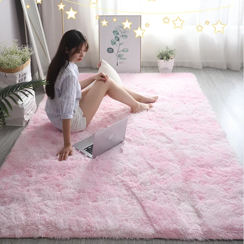 Baby Nursery Mat - Pink Kids Carpet For Girls Bedroom
