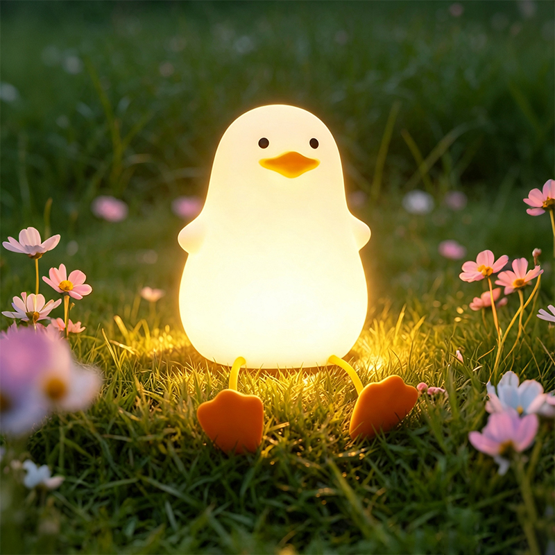 Baby Nursery Table Lamp - LED Animal Night Light Cute Duck