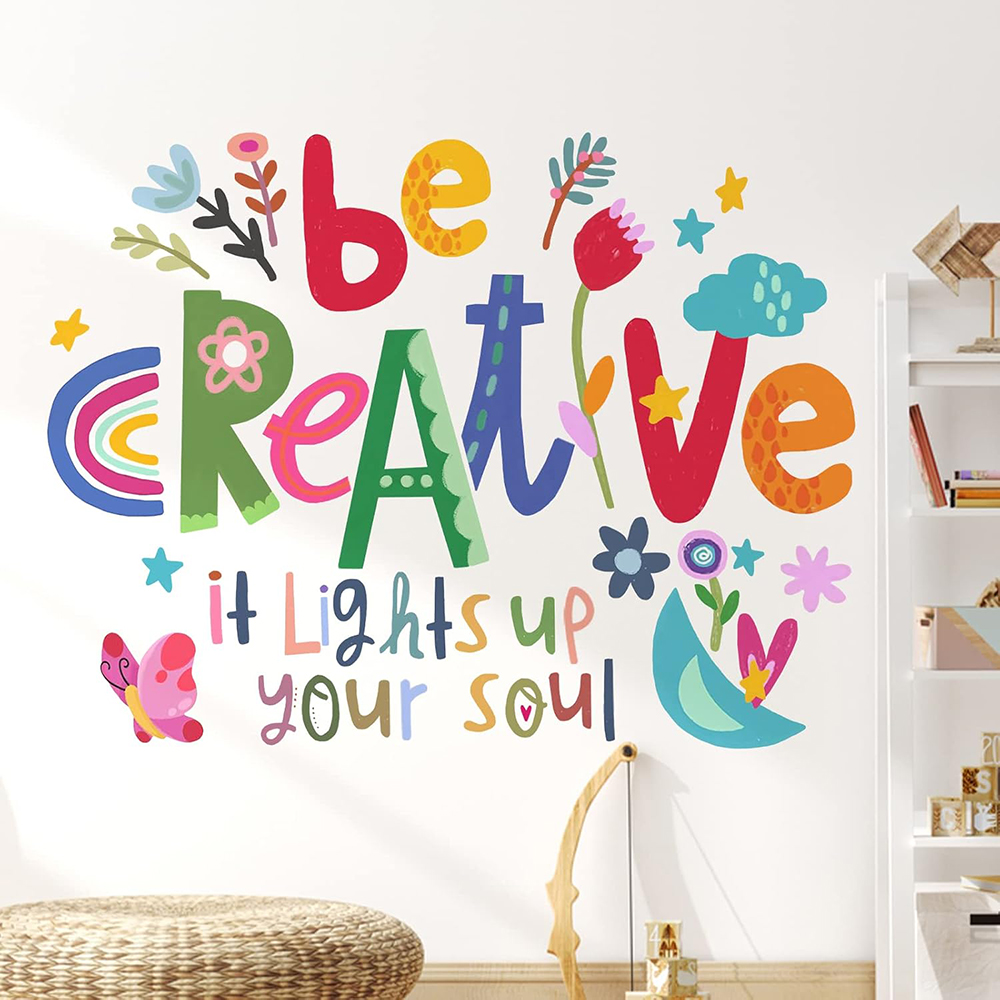 Baby Nursery Panelling - Be Creative Inspirational Quote Wall Stickers