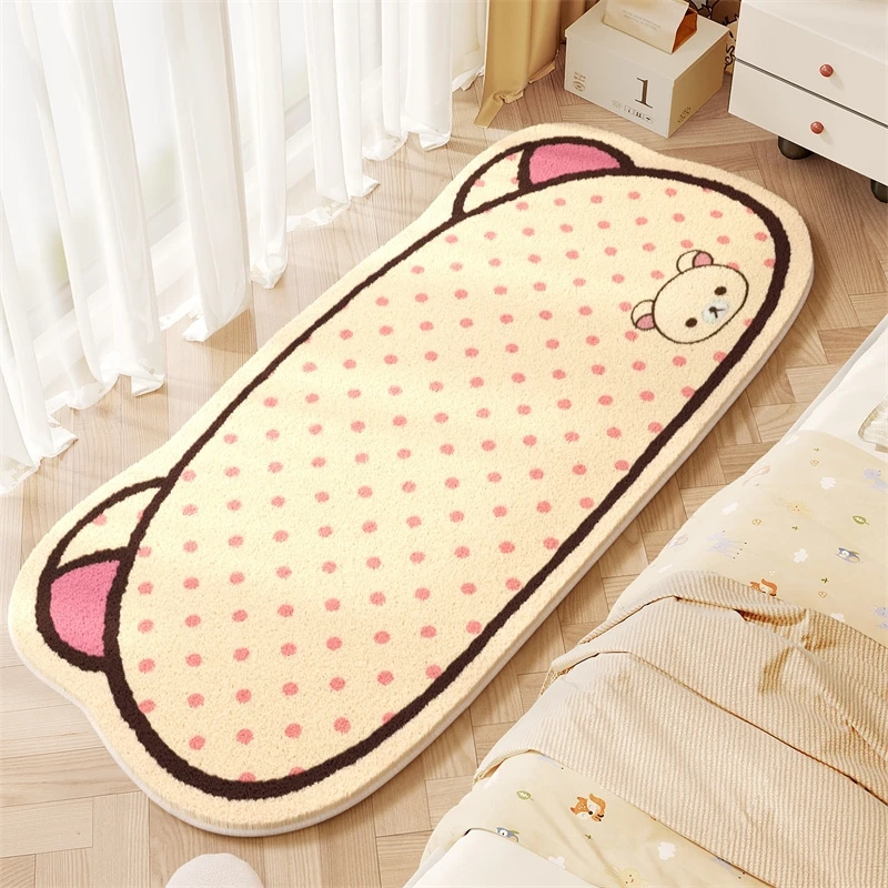Baby Nursery Mat - Kawaii Rilakkuma Plush Rug Cozy Bedroom