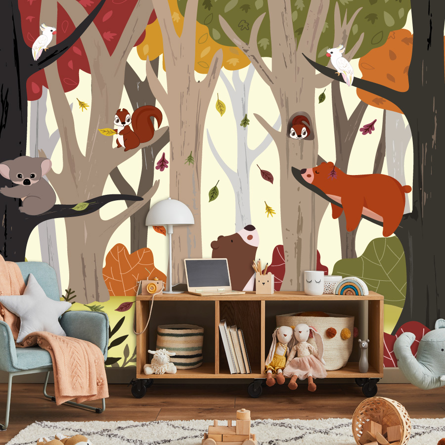 Baby Nursery Jungle Wallpaper - 25+ Custom Peel and Stick Wallpaper