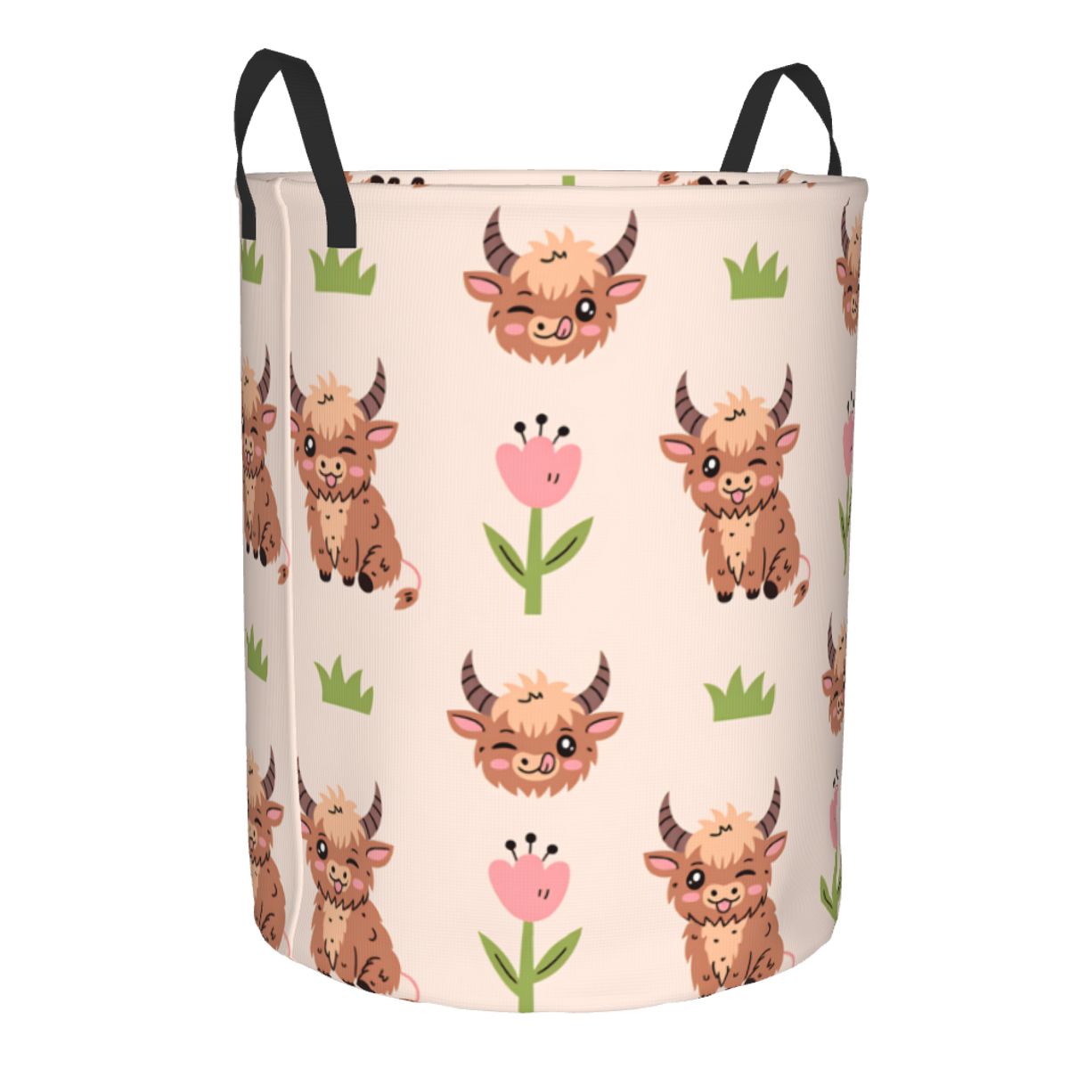 Cute Baby Highland Cows Laundr - đánh giá và giá Baby Nursery Laundry Basket
