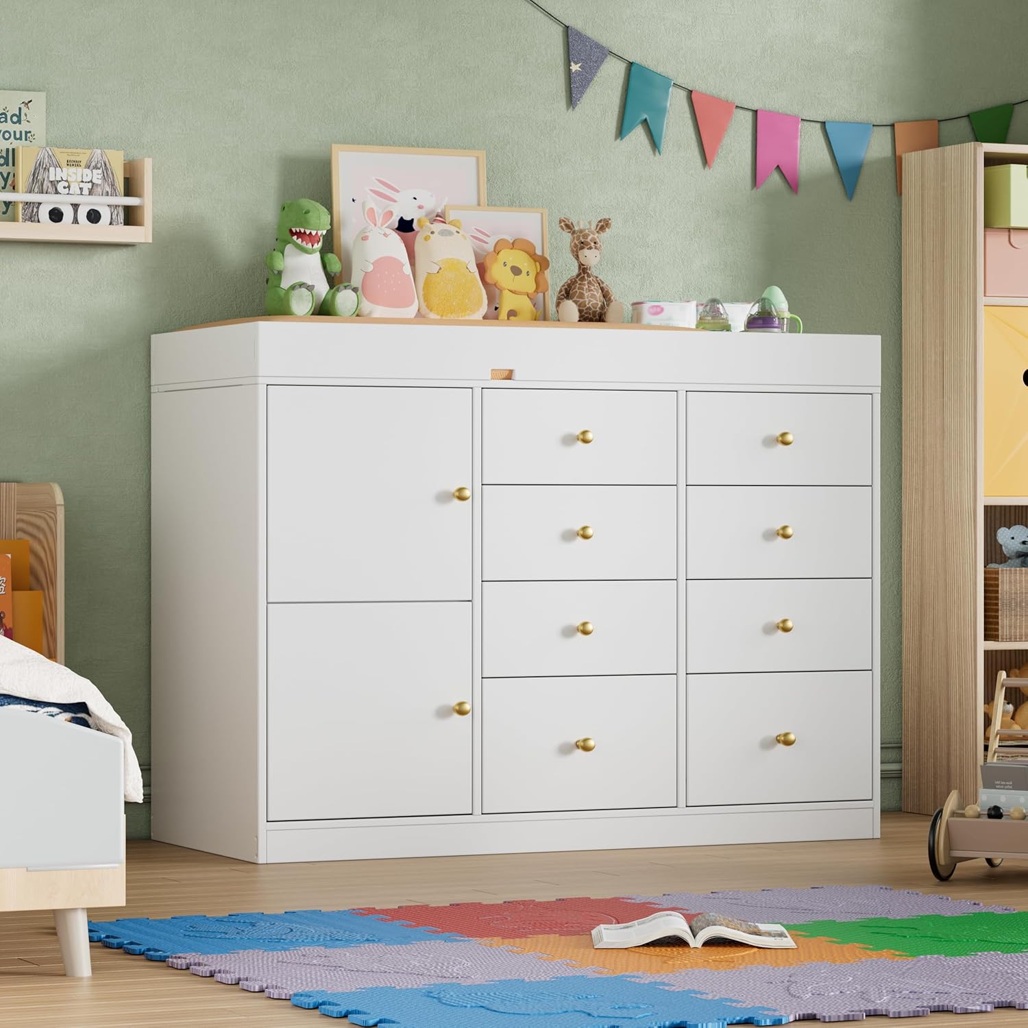 Changing Table Dresser, Baby C - đánh giá và giá Baby Nursery Drawers