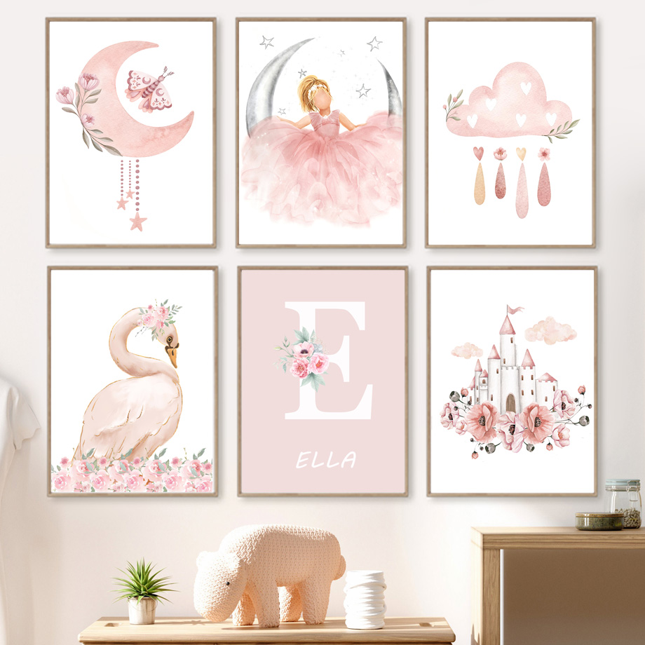 Pink Angel Girl Sun Moon Cloud - đánh giá và giá Baby Nursery Modern