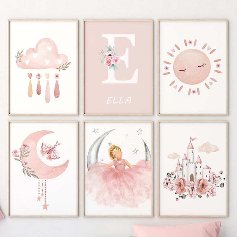 Pink Angel Girl Sun Moon Cloud - đánh giá và giá Baby Nursery Modern