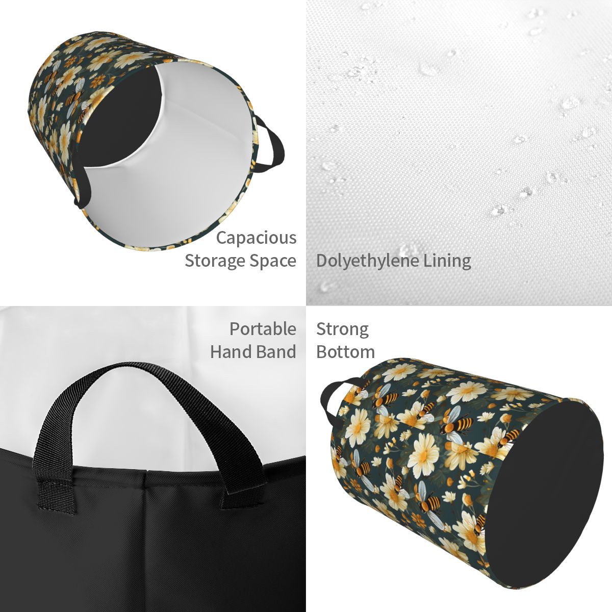 Honeycomb And Bee Pattern Laun - đánh giá và giá Baby Nursery Laundry Basket