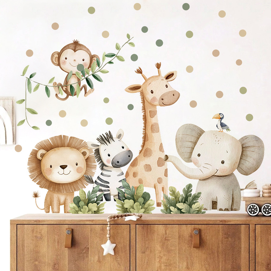 Boho Forest Animals Wall Stick - đánh giá và giá Baby Nursery Panelling