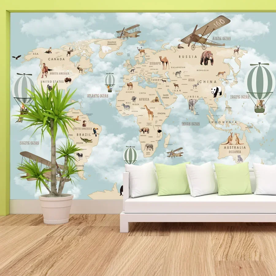 3d Hình Bức Bích Họa Hoạt Hình - đánh giá và giá Baby Nursery Peel And Stick Wallpaper