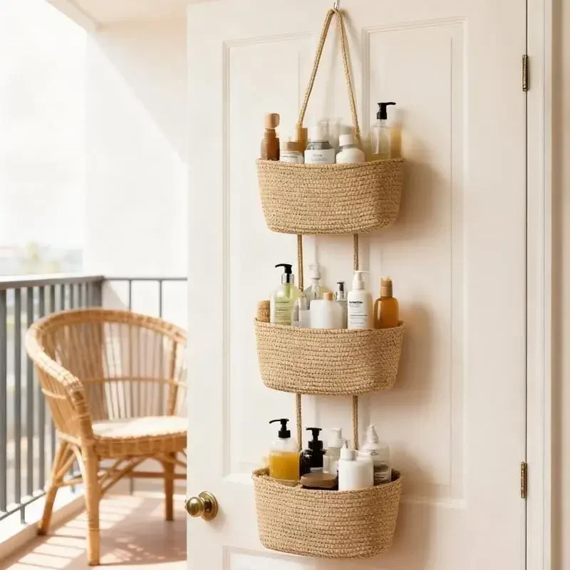 3-Tier Woven Cotton Hanging St - đánh giá và giá Baby Nursery Laundry Basket