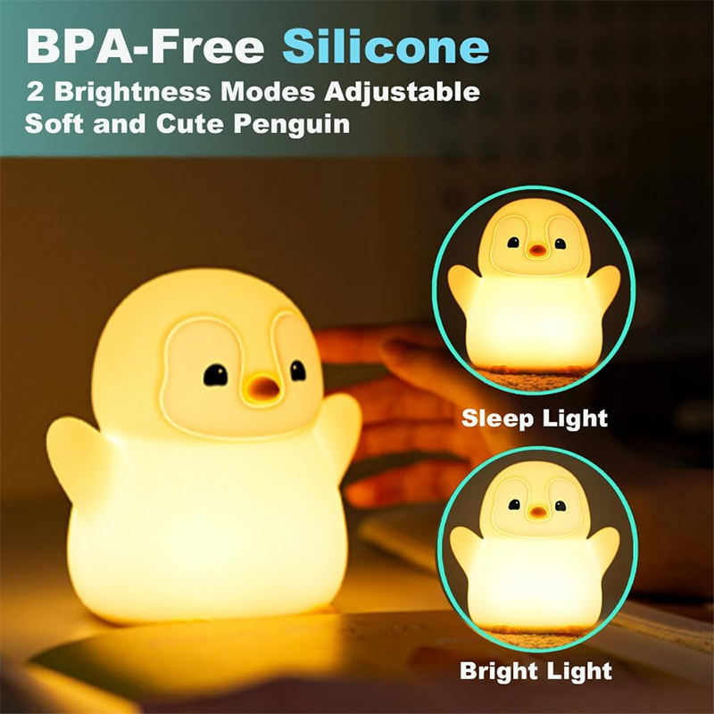 NEW Penguin Night Light Silico - đánh giá và giá Baby Nursery Table Lamp