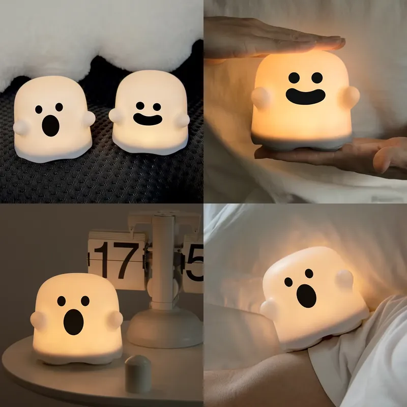 Creative Cute Ghost Night Ligh - đánh giá và giá Baby Nursery Table Lamp