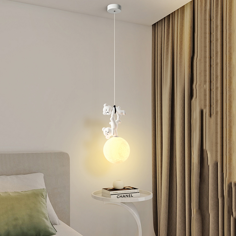 Bear Lamp Cartoon Nursery Room - đánh giá và giá Baby Nursery Light Fixture