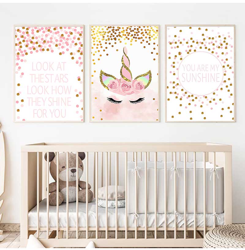 Decorative Picture Baby Girl B - đánh giá và giá Baby Nursery Quotes Wall Art
