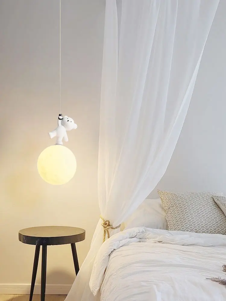 Bear Lamp Cartoon Nursery Room - đánh giá và giá Baby Nursery Light Fixture