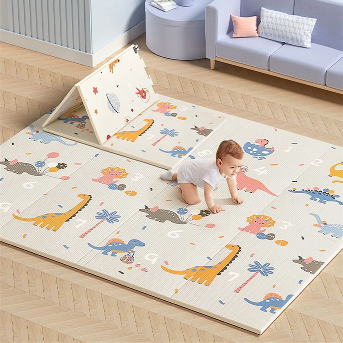 Non-Toxic Educational Foldable - đánh giá và giá Baby Nursery Mat