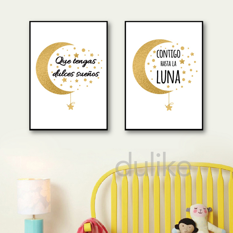 Tây Ban Nha Ngủ Trẻ Em Nghệ Th - đánh giá và giá Baby Nursery Quotes Wall Art