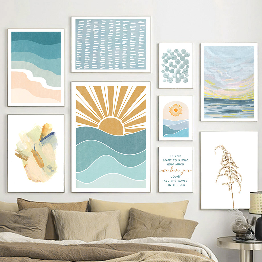 Sunrise Sunset Beach Ocean Quo - đánh giá và giá Baby Nursery Quotes Wall Art