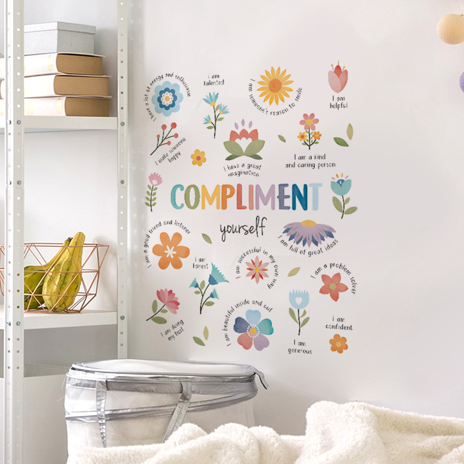 English colorful inspirational - đánh giá và giá Baby Nursery Quotes Wall Art