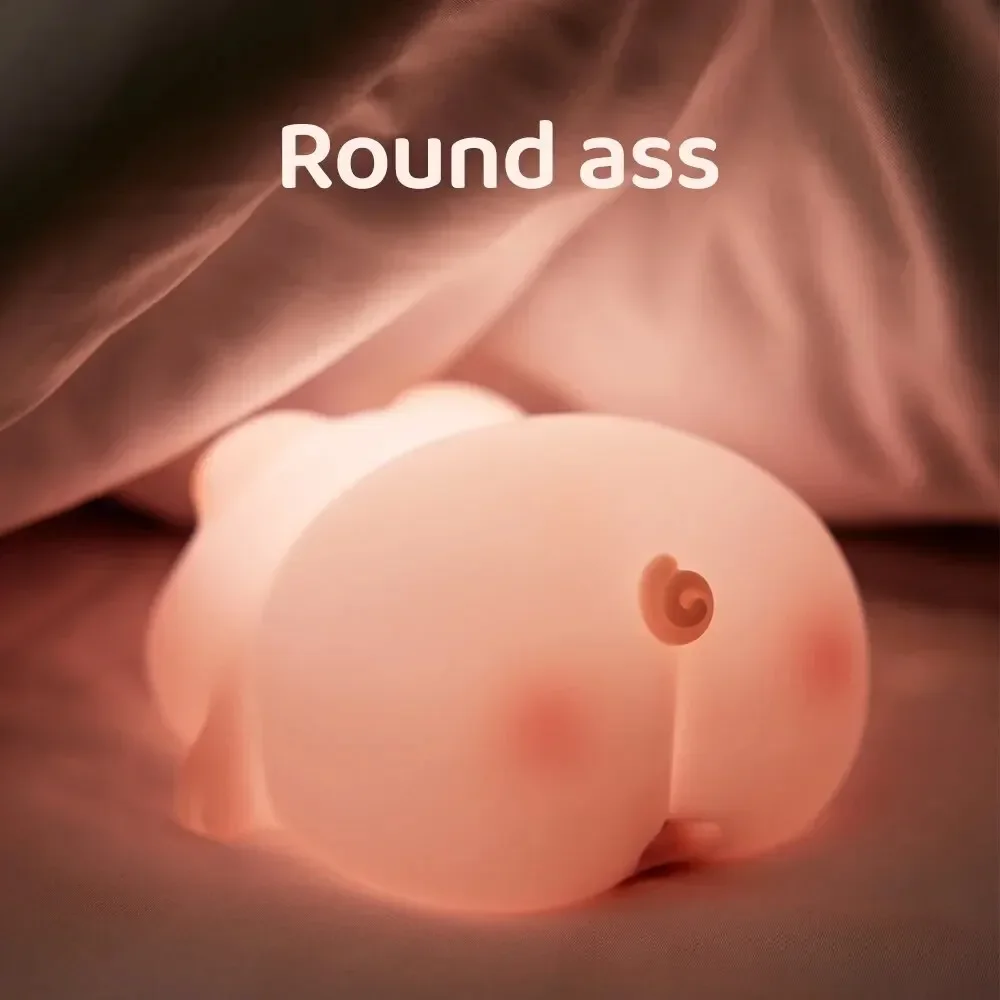Piggy Bunny Night Light Led Ta - đánh giá và giá Baby Nursery Table Lamp