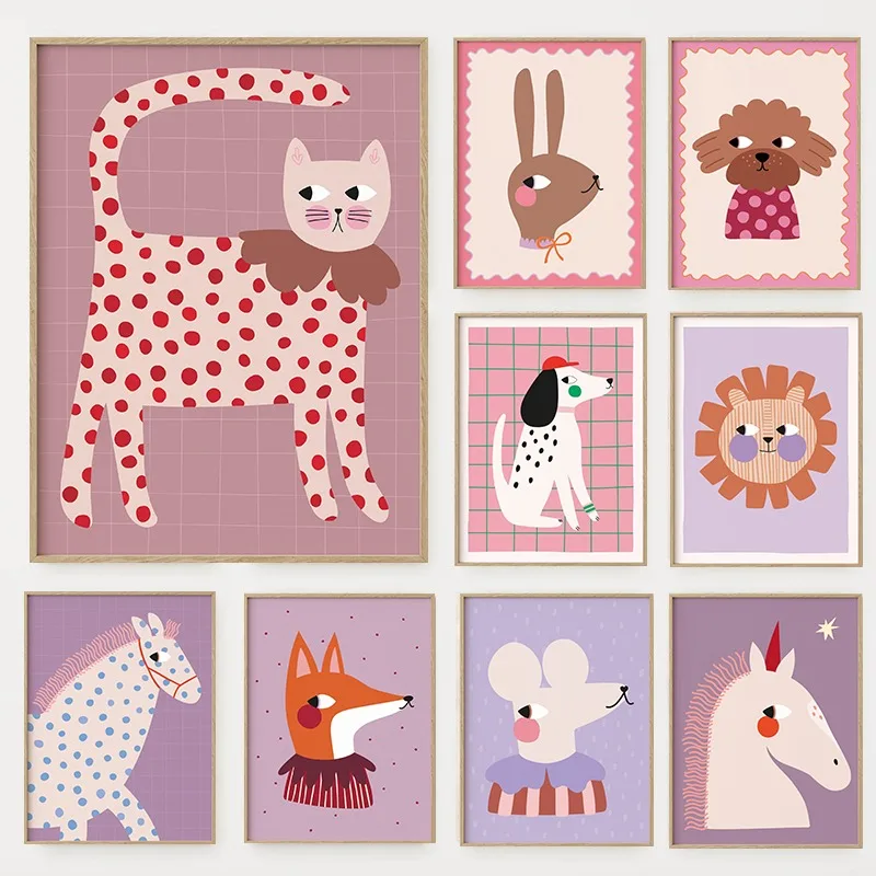Cartoon Cute Animals Illustrat - đánh giá và giá Baby Nursery Pictures
