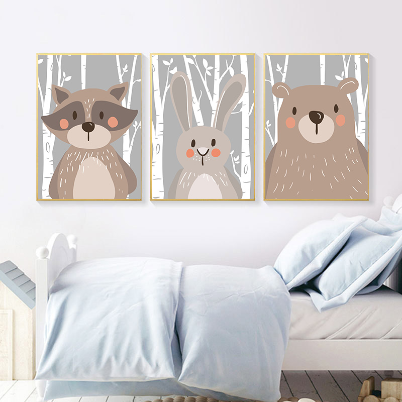 Forest Animals Poster Prints B - đánh giá và giá Baby Nursery Mirror