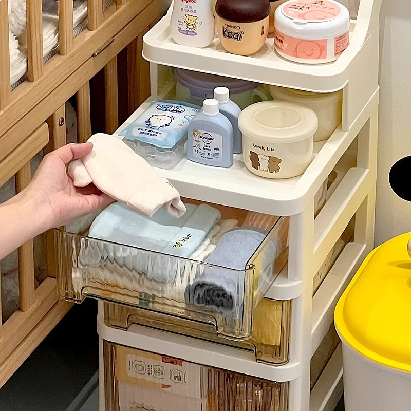 3-Tier Rolling Storage Cart Nu - đánh giá và giá Baby Nursery Drawers