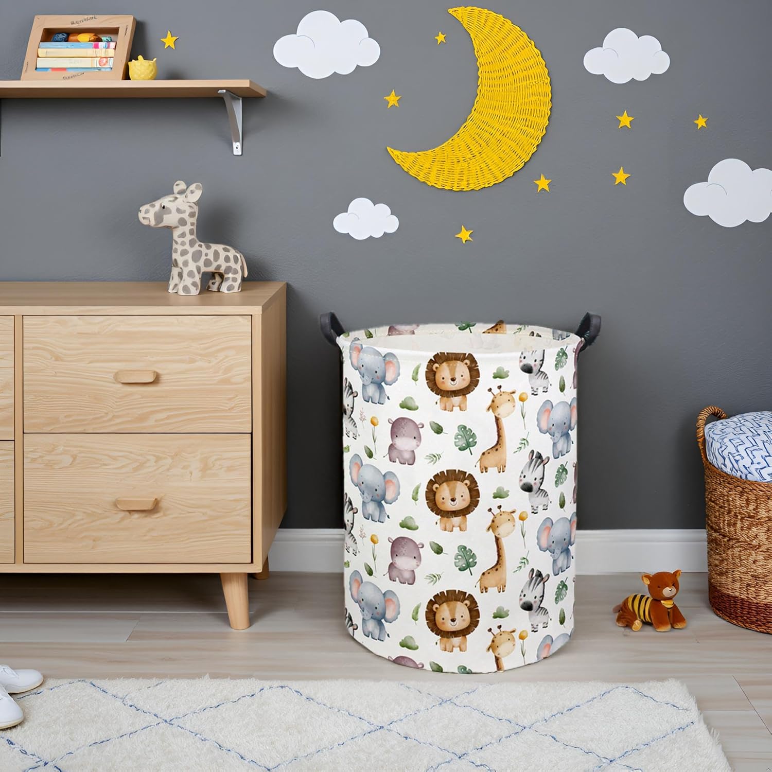 Baby Laundry Hamper Basket Bab - đánh giá và giá Baby Nursery Laundry Basket