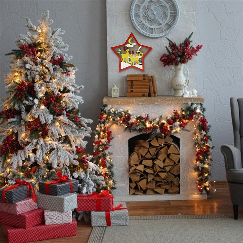 3 Piece LED Wood Star Night Li - đánh giá và giá Baby Nursery Table Lamp
