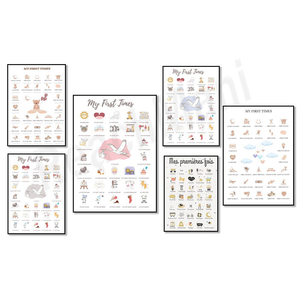 First time baby posters, poste - đánh giá và giá Baby Nursery Mirror