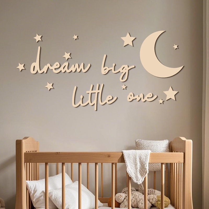 Dream Big Little One Wooden Si - đánh giá và giá Baby Nursery Modern