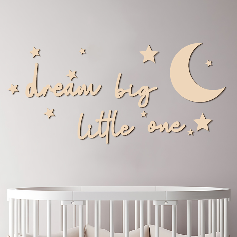 Dream Big Little One Wooden Si - đánh giá và giá Baby Nursery Modern