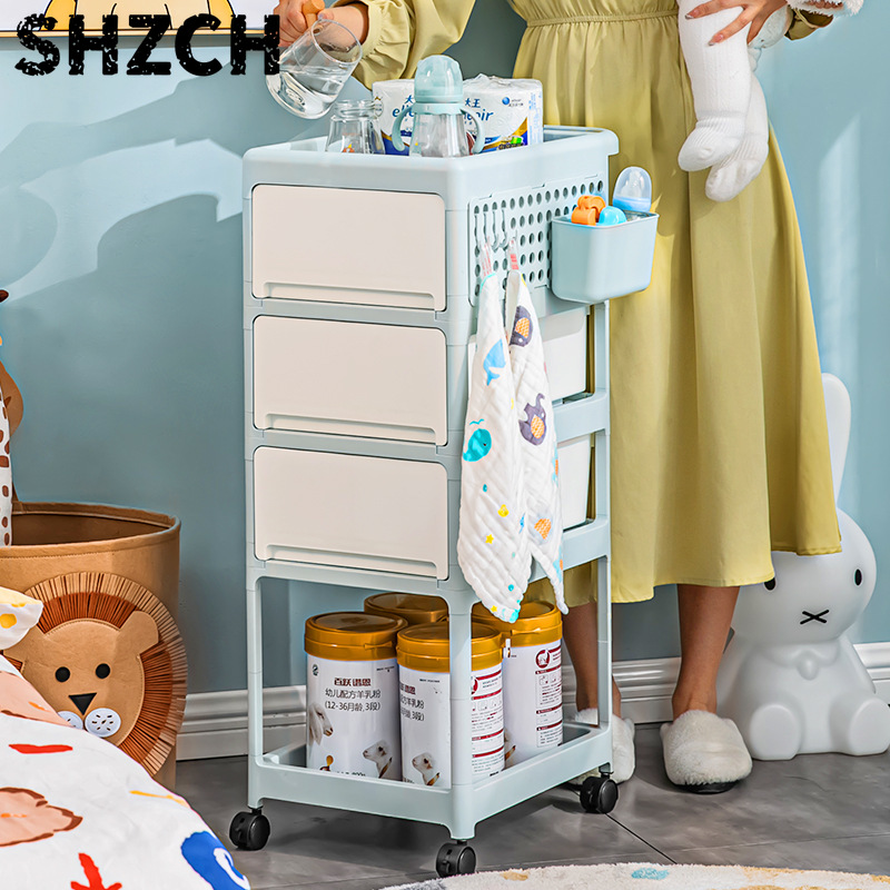 Cream Mobile Storage Cart,Mult - đánh giá và giá Baby Nursery Drawers