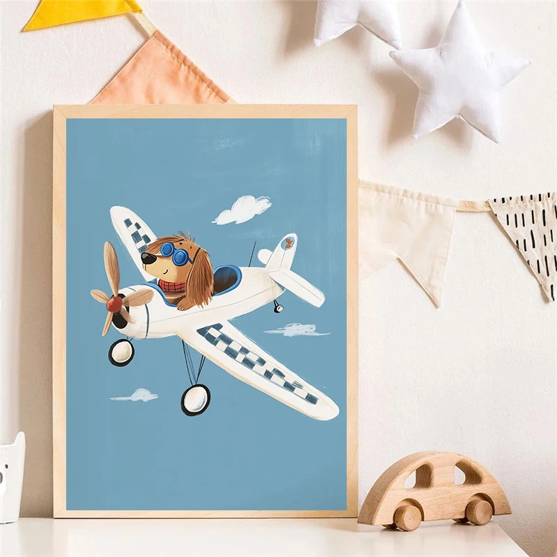 Dog Airplane Lion in Car Anima - đánh giá và giá Baby Nursery Pictures
