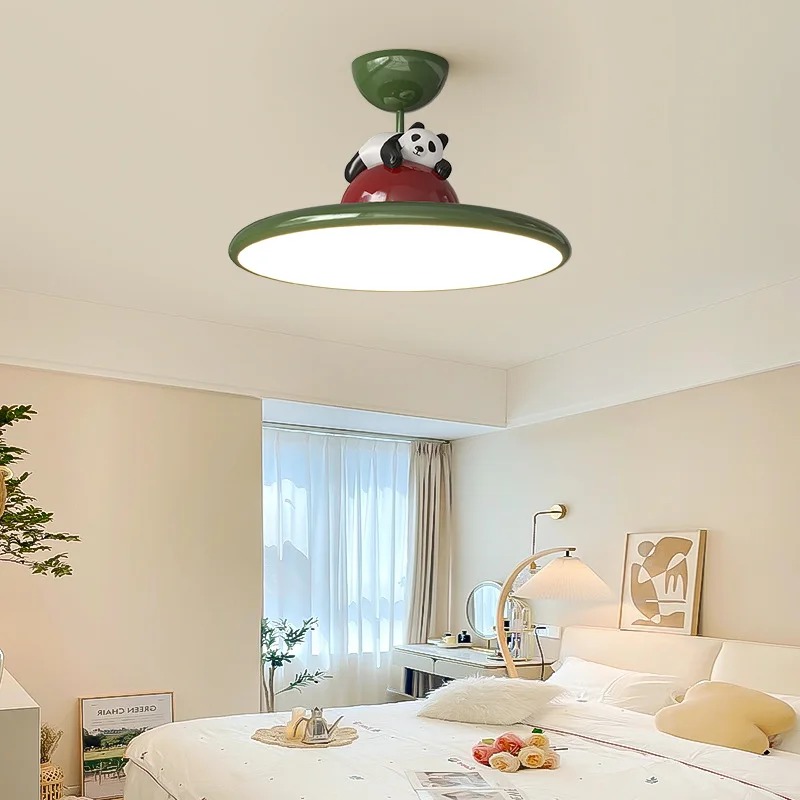 Cartoon Cream Style Panda LED  - đánh giá và giá Baby Nursery Light Fixture