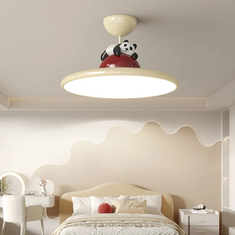 Cartoon Cream Style Panda LED  - đánh giá và giá Baby Nursery Light Fixture
