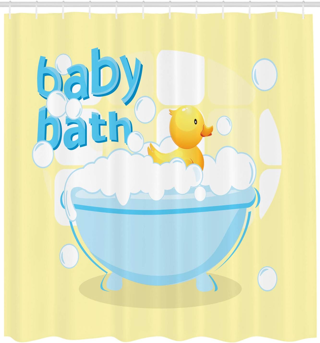 Yellow Baby Bath Shower Curtai - đánh giá và giá Baby Nursery Yellow