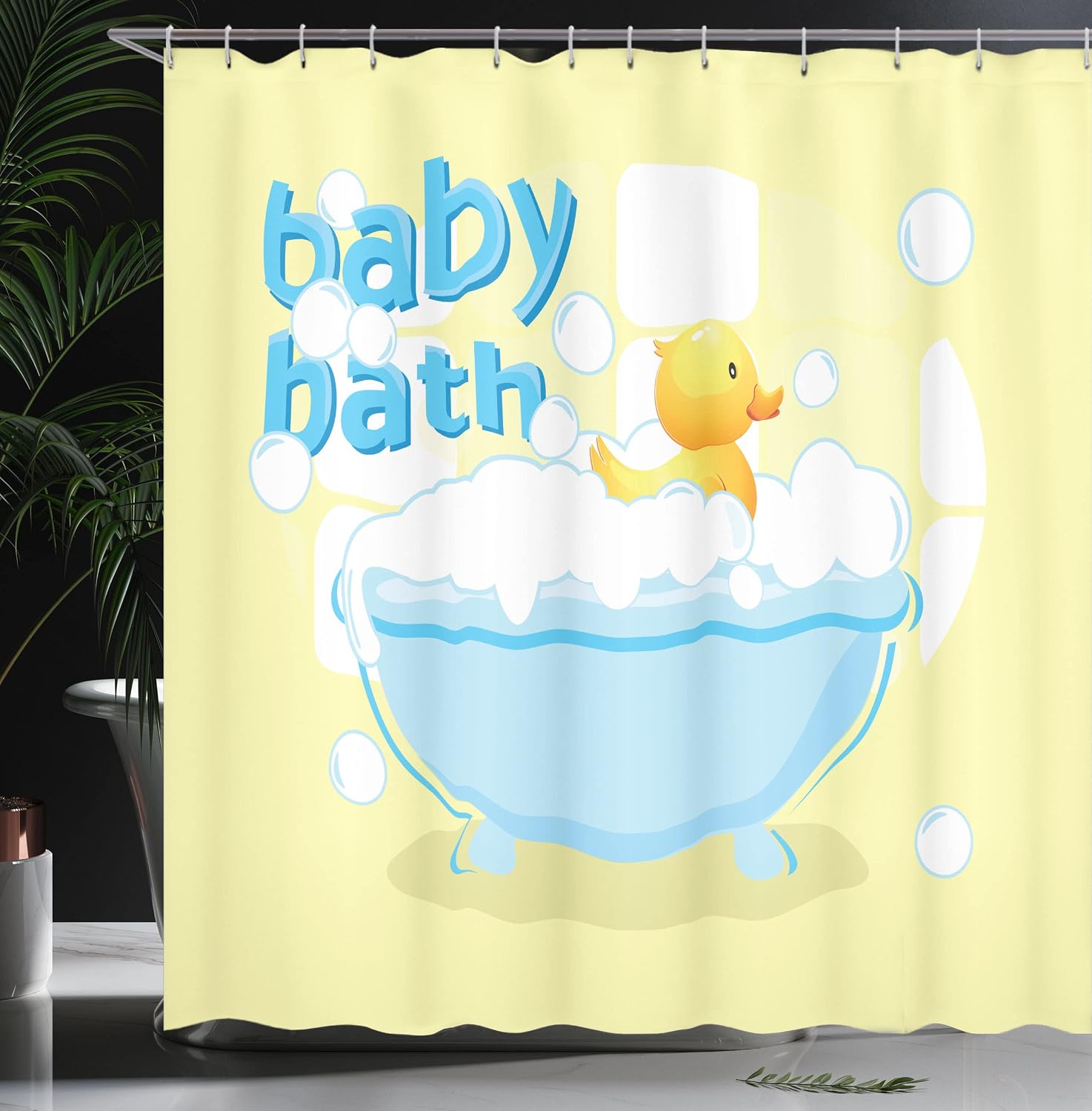 Yellow Baby Bath Shower Curtai - đánh giá và giá Baby Nursery Yellow