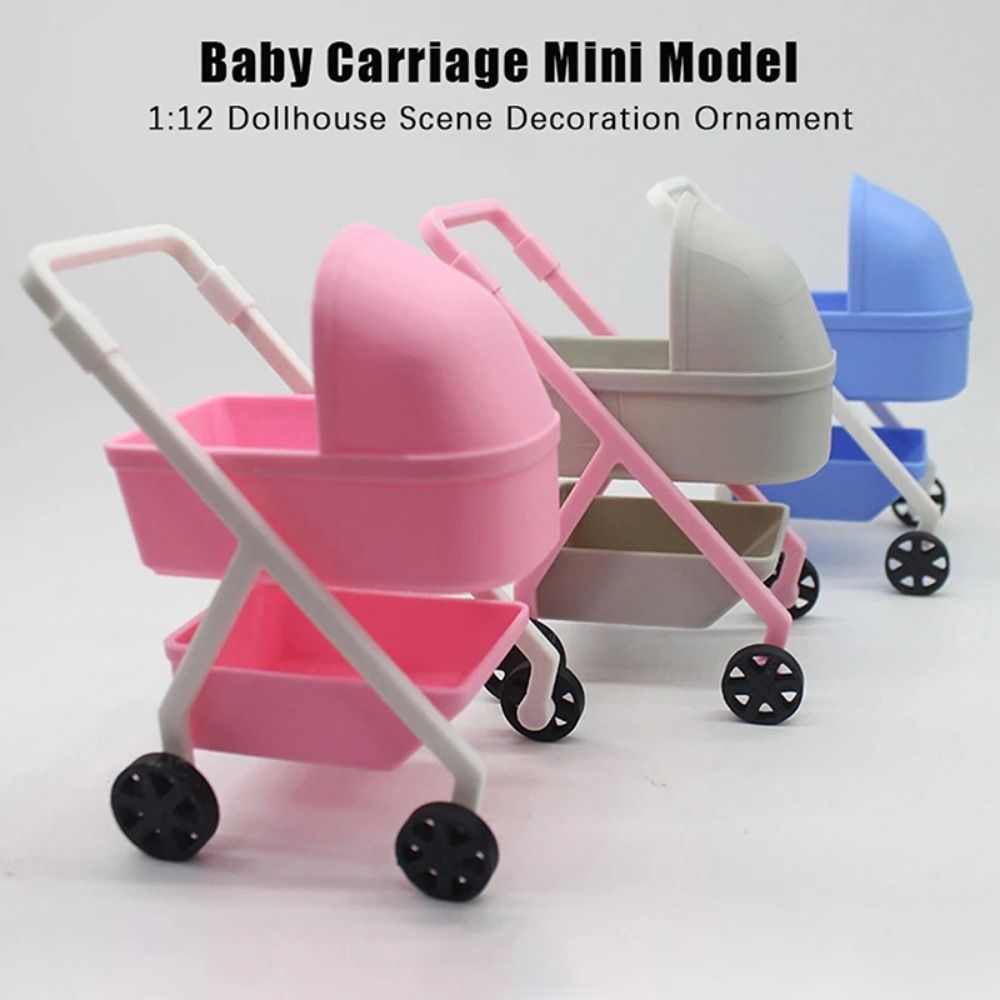 1:12 Baby Stroller Miniature S - đánh giá và giá Baby Nursery Trolley