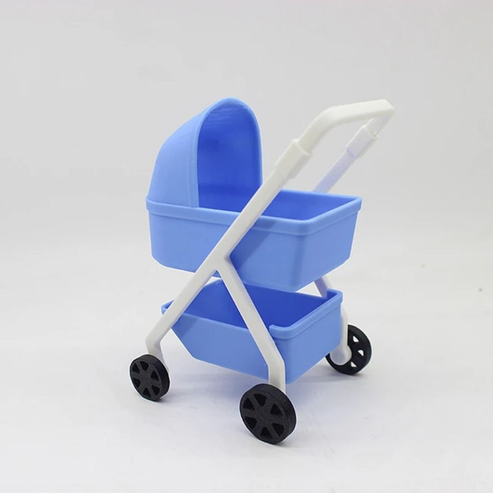 1:12 Baby Stroller Miniature S - đánh giá và giá Baby Nursery Trolley