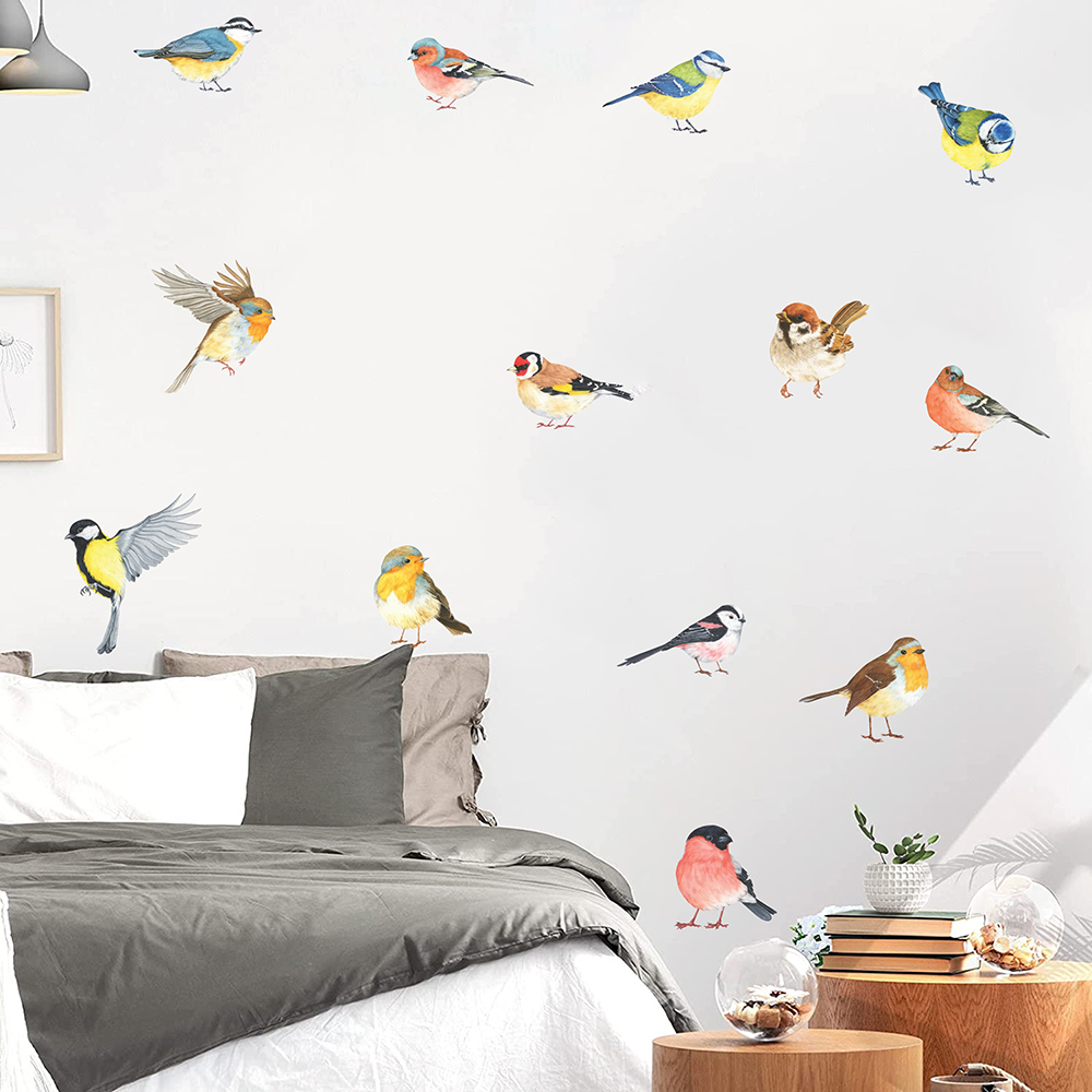 13pcs Little Birds Wall Sticke - đánh giá và giá Baby Nursery Panelling