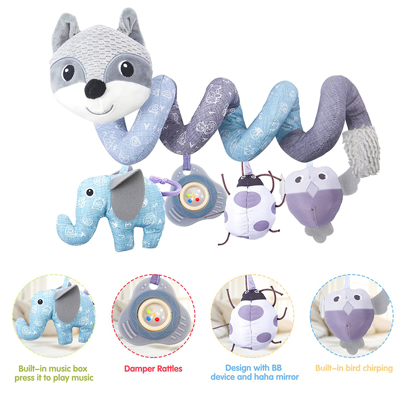 Car Seat Toys Infant Baby Fox  - đánh giá và giá Baby Nursery Trolley