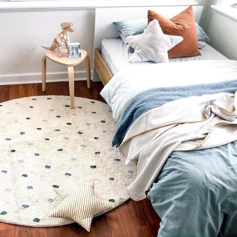 Dot Fluffy Carpet Living Room  - đánh giá và giá Baby Nursery Mat