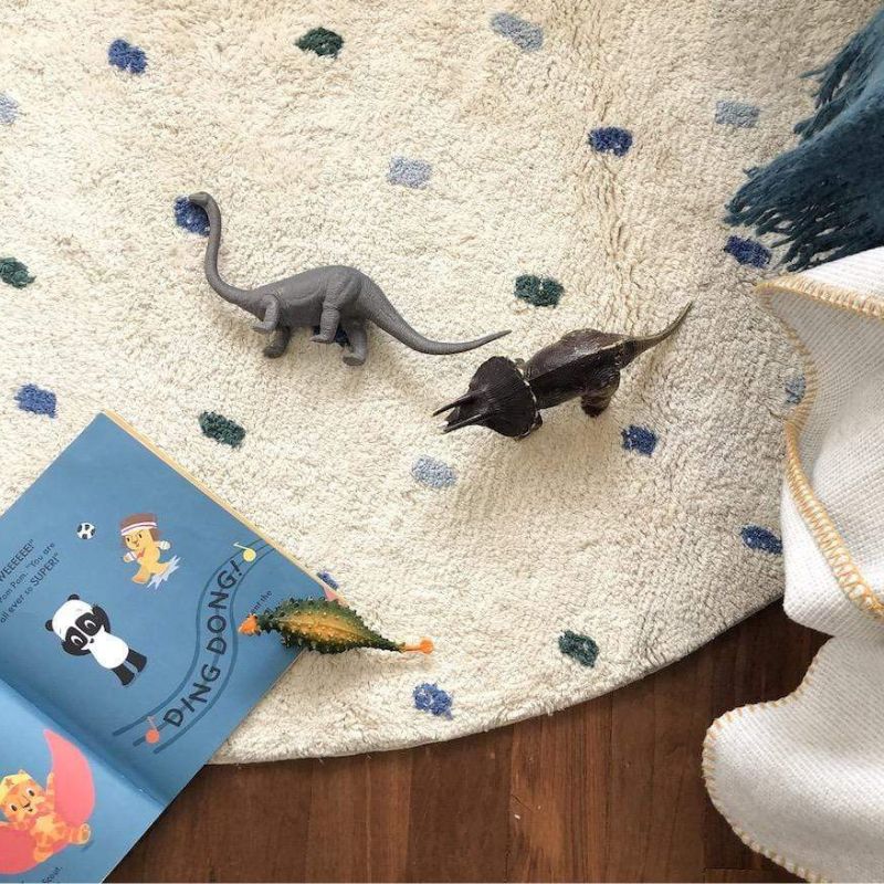 Dot Fluffy Carpet Living Room  - đánh giá và giá Baby Nursery Mat