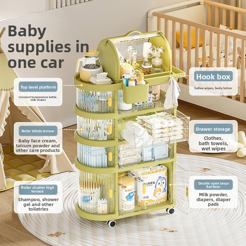 Hanging Floor Cart Baby Organi - đánh giá và giá Baby Nursery Trolley