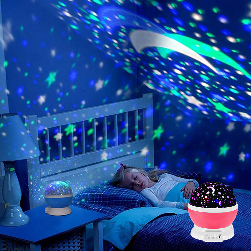 Night Lamp Projector Starry Sk - đánh giá và giá Baby Nursery Table Lamp