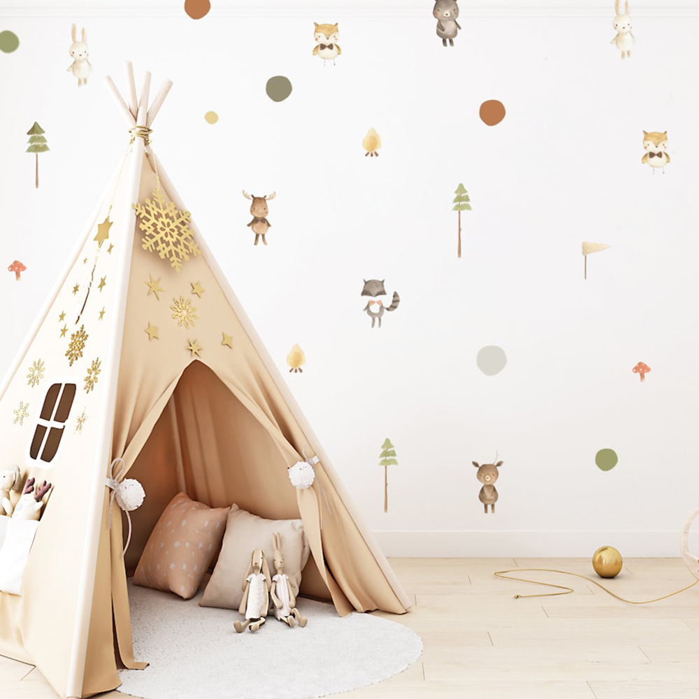 Cartoon Cute Fox Rabbit Animal - đánh giá và giá Baby Nursery Modern