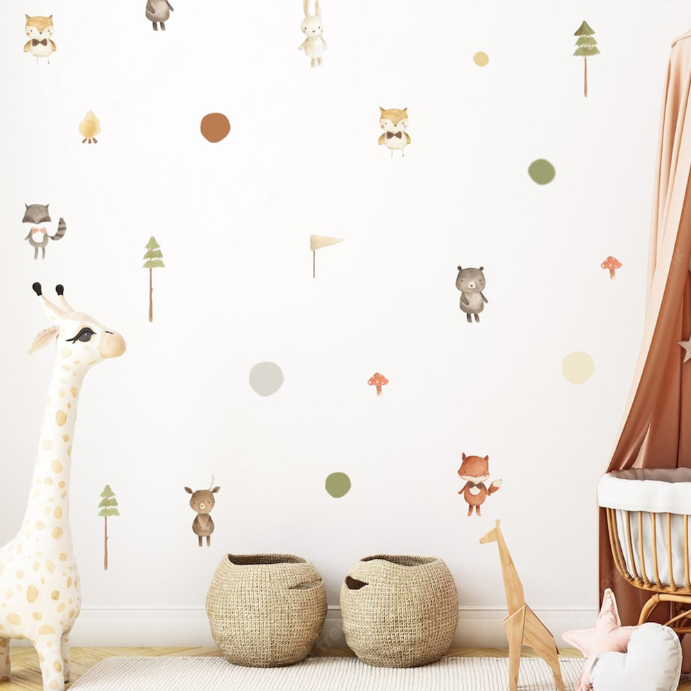 Cartoon Cute Fox Rabbit Animal - đánh giá và giá Baby Nursery Modern