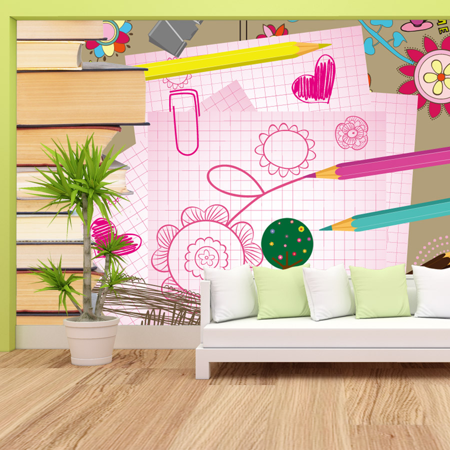 Cartoon Books Drawing Easy to  - đánh giá và giá Baby Nursery Peel And Stick Wallpaper